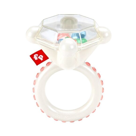 FISHER-PRICE Baby Diamond Ring Beads Rattle Toy - Picture 1 of 8